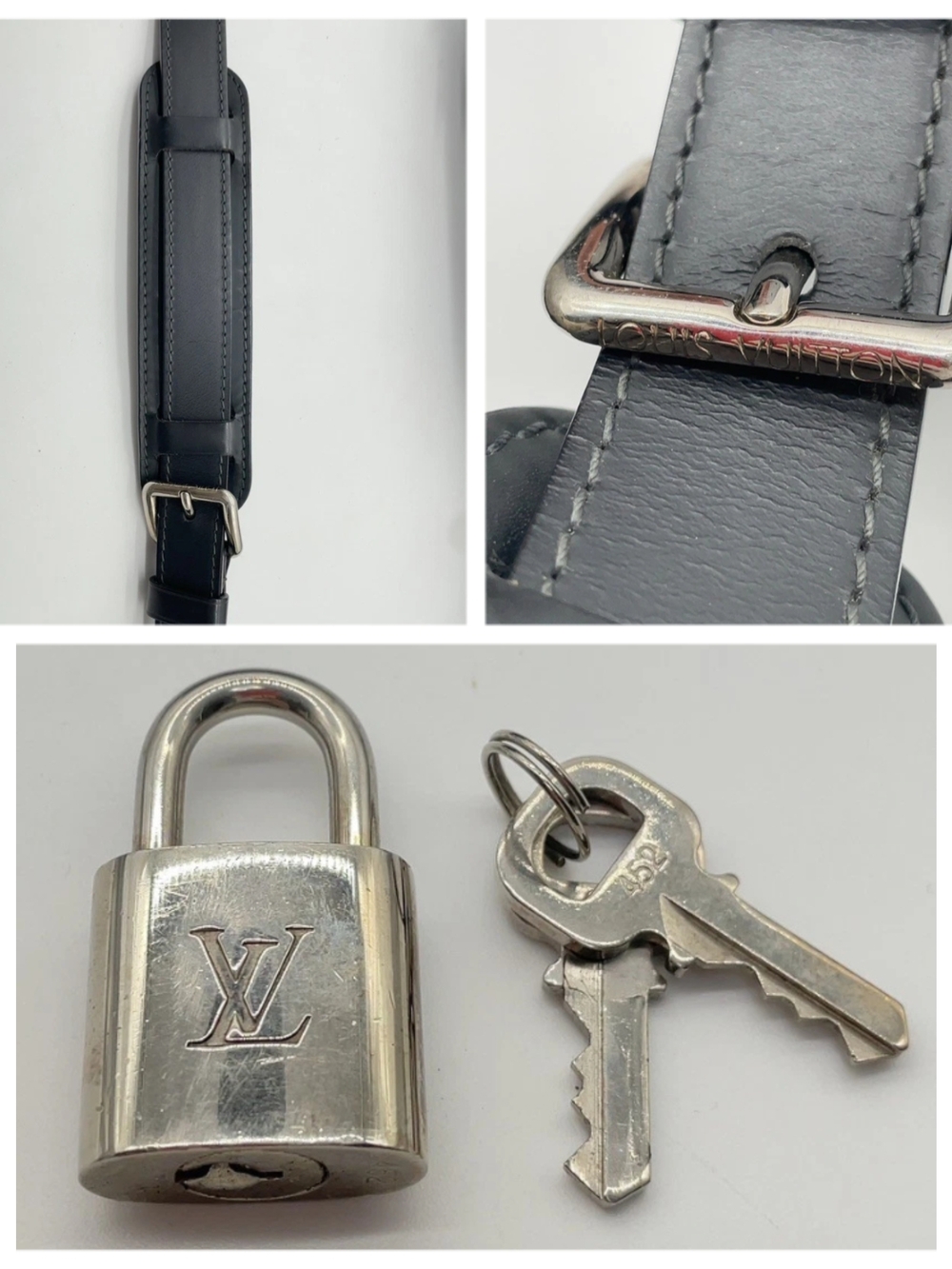 SALE! Louis Vuitton Damier Cobalt Greenwich Messenger Bag W Lock & Keys Unisex - Picture 9 of 16